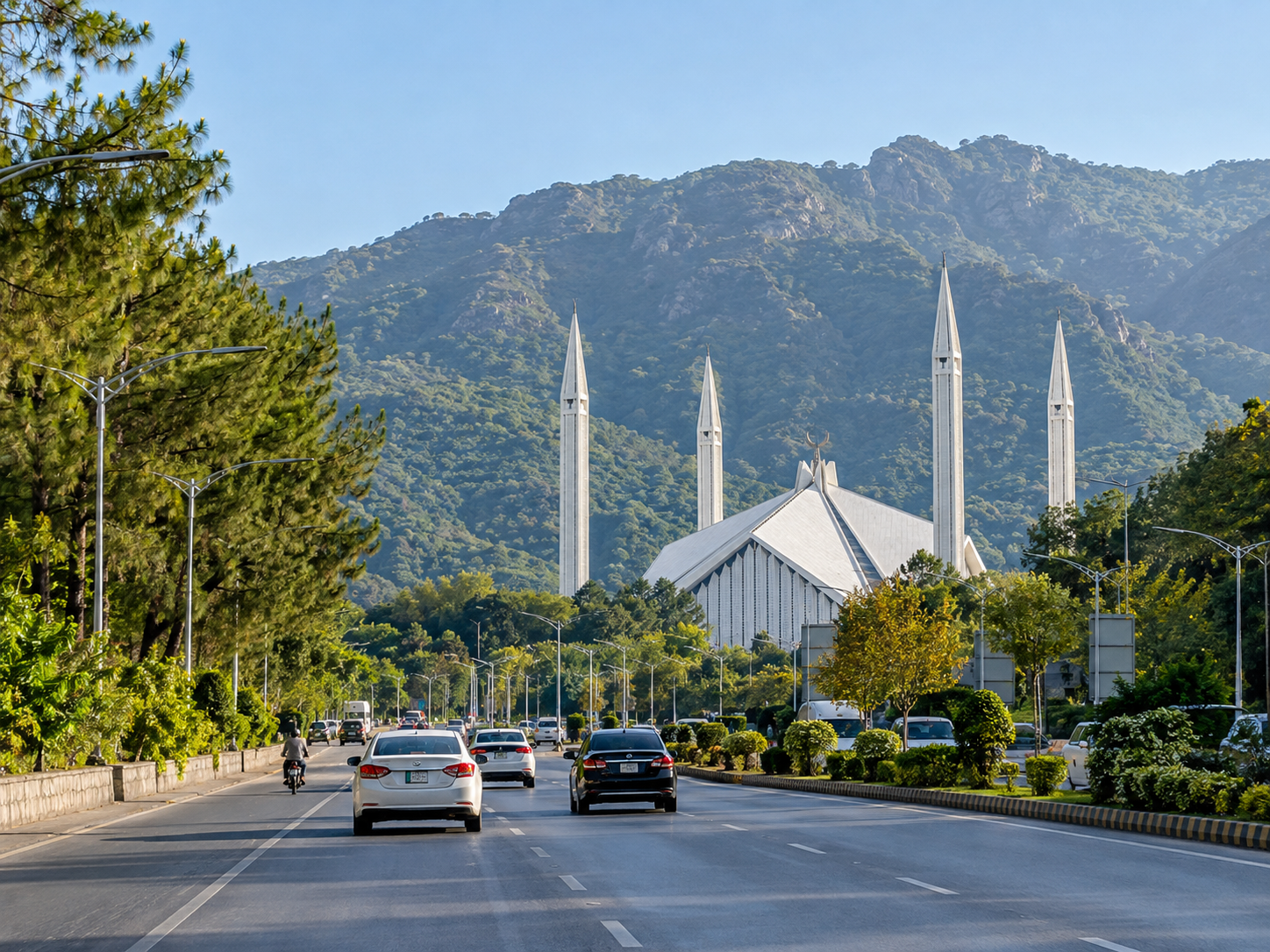 LPG gas Islamabad — Faisal Mosque and Margalla Hills view for Islamabad LPG supply