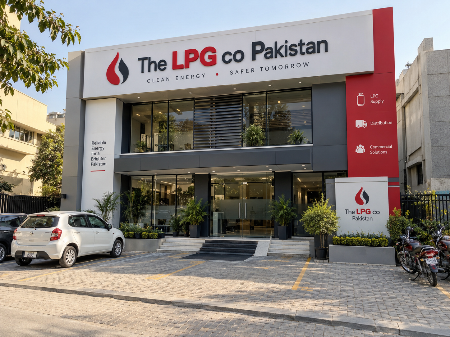 THE LPG CO. PAKISTAN office exterior — LPG company building Islamabad